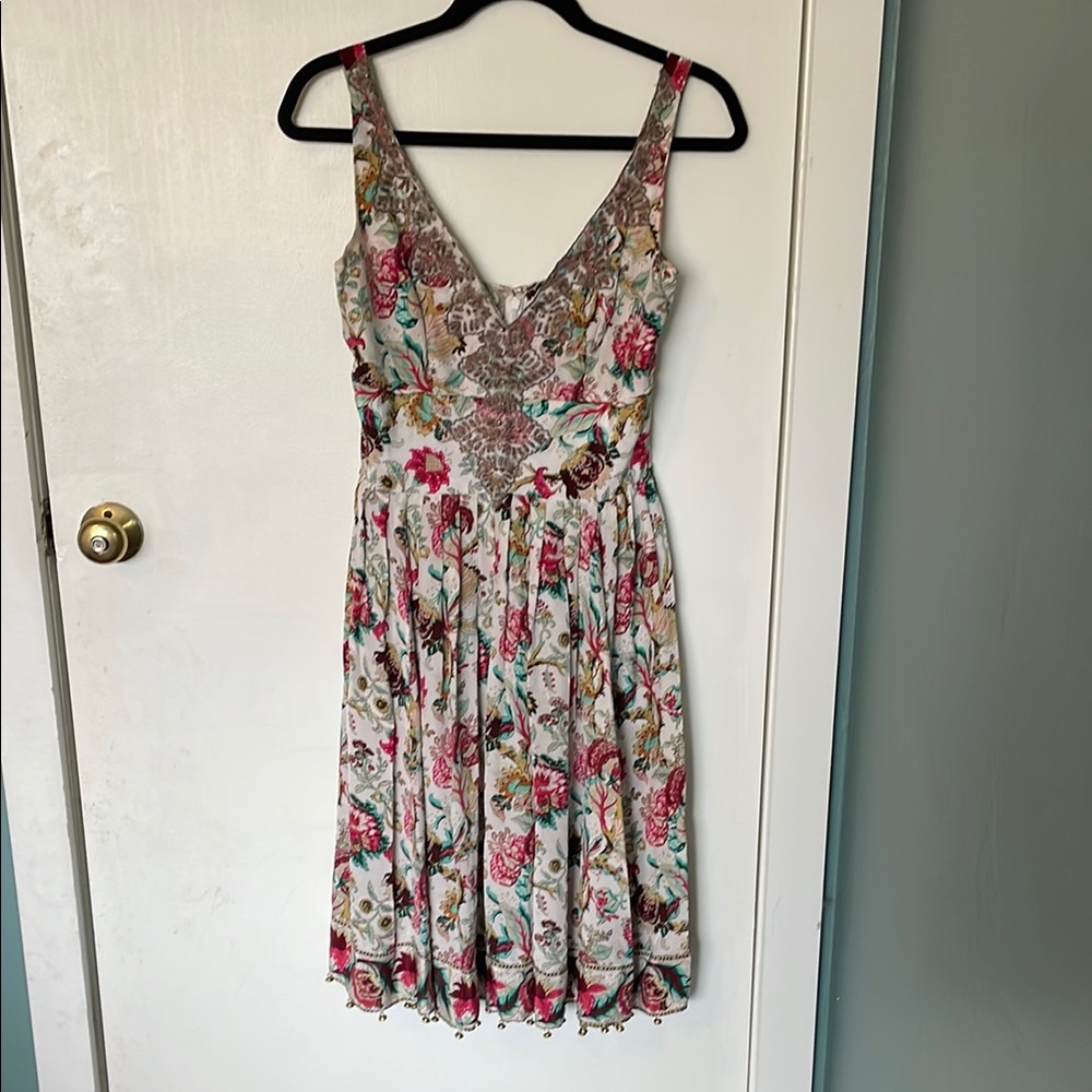 Floral Sleeveless Dress - Multicolor
